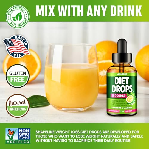 (Pack of 2) Weight Loss Drops - Made in USA - Appetite Suppressant for Women & Men SHAPELINEUS supplements