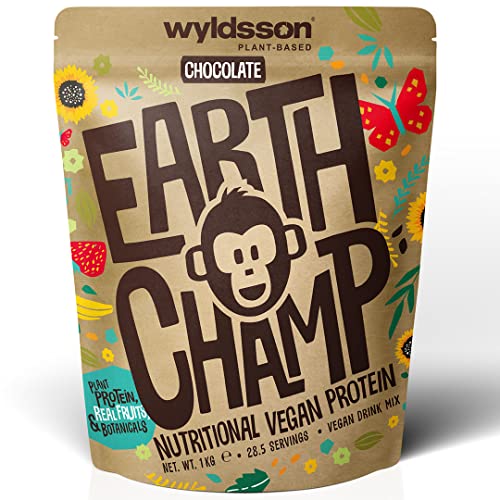 Vegan Protein Powders (1kg) - 28 Servings - EarthChamp by Wyldsson - Plant Based Chocolate WyldssonAu supplements