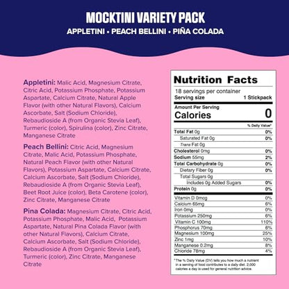Ultima Replenisher Daily Electrolyte Drink Mix – Mocktini Variety, 18 Stickpacks – Hydration Ultima ReplenisherUS supplements