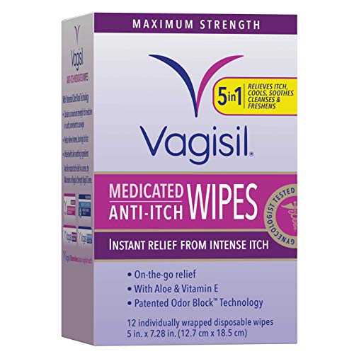 Vagisil Anti-Itch Medicated Feminine Intimate Wipes for Women, Maximum Strength, Gynecologist Tested VagisilAu supplements