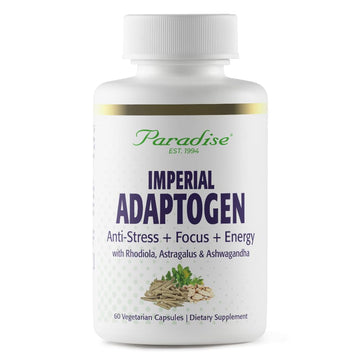 Paradise Herbs, Imperial Adaptogens, with Ashwagandha, Astragalus, Rhodiola, Proprietary Adaptogen Blend for Stress Support, Focus & Energy, 60 Vegetarian Capsules Paradise HerbsAu supplements