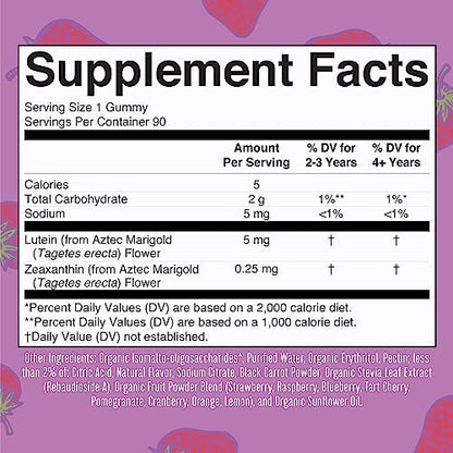 MaryRuth's Eye Care Gummies | Zeaxanthin and Lutein | 45 Day Supply MaryRuth OrganicsUS supplements