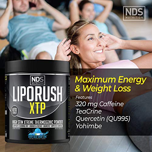 LIPORUSH NDS Nutrition XTP Thermogenic Fat Burner with L-Carnitine - Energy, Focus LIPORUSHAu supplements