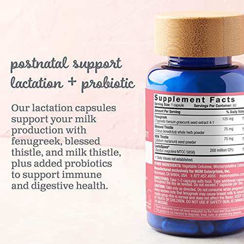 Mommy's Bliss Postnatal Lactation Support Supplement with Probiotics: Support Breastfeeding Mommy's BlissUS supplements