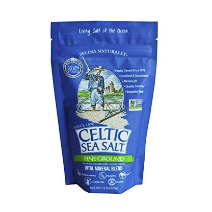 Celtic Sea Salt, Fine Ground, 8 Ounce, 0.5 Pound (Pack of 1) Celtic Sea SaltUS supplements