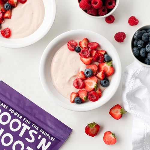 Roots 'n Shoots Vegan Protein, Shake, Berry Flavour, with Added B12, 26g Protein ROOTS 'N SHOOTSAu supplements