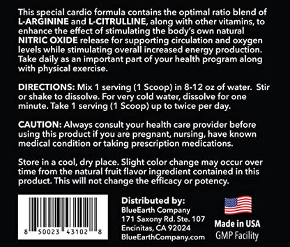 BlueEarth Company L-Arginine 5000mg + L-Citrulline Complex Powder Supplement Drink BlueEarth CompanyUS supplements