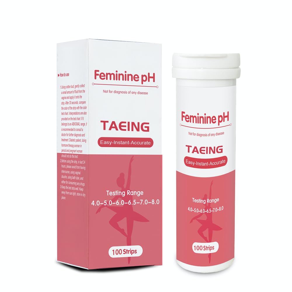 TAEING Vaginal Health pH Test Strips, 100pcs Feminine pH Test for Women, pH-Balance Monitor My StoreAu supplements