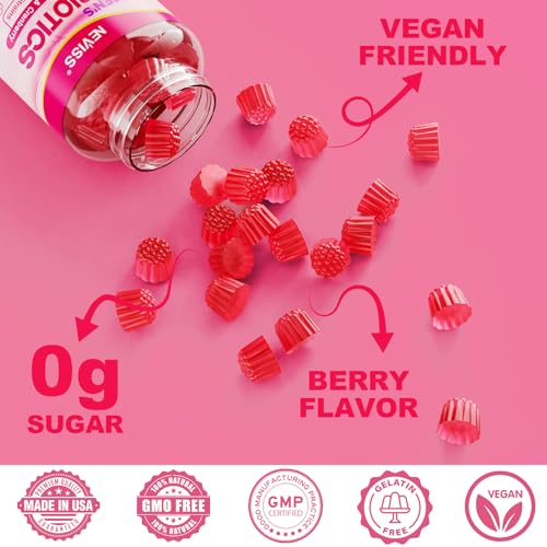 Probiotics for Women Gummies, Sugar Free Vaginal Probiotics 50 Billion CFU 10 Strains w/ Cranberry NEVISSAu supplements