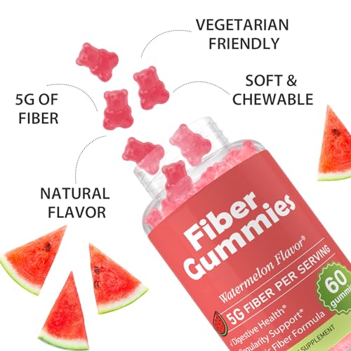 Fiber Gummies for Adults-Probiotic & Prebiotic Fiber Gummies for Men & Women HerodianowUS supplements