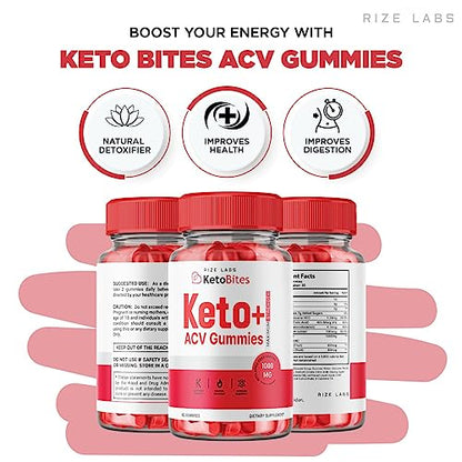 rize labs (2 Pack) Keto Bites - Keto Bites Gummies Advanced Weight Loss - Keto Bites ACV rize labsUS supplements