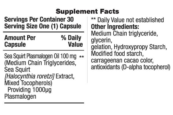 REMORY Plasmalogen Sea Squirt Supplement - Brain Health Supplement - 30 Days Supply REMORYAu supplements