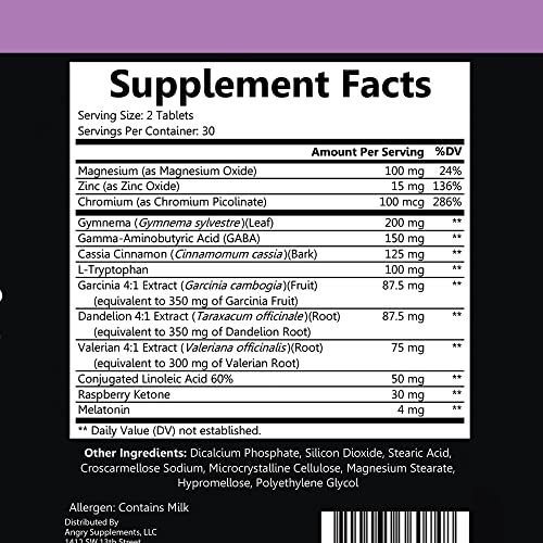 Angry Supplements Skinny Dreams, Night Time for Restful Sleep All-Natural Weight Loss Angry SupplementsUS supplements