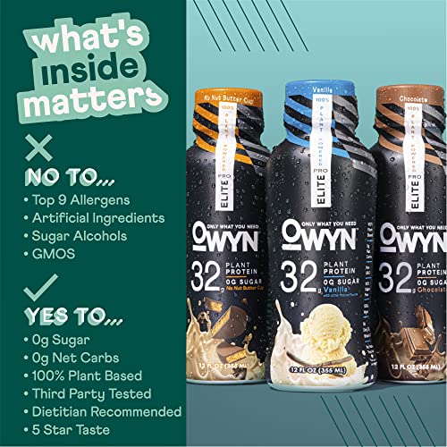 OWYN Only What You Need Pro Elite Vegan High Protein Keto Shake, 32g Protein OWYN Only What You NeedUS supplements