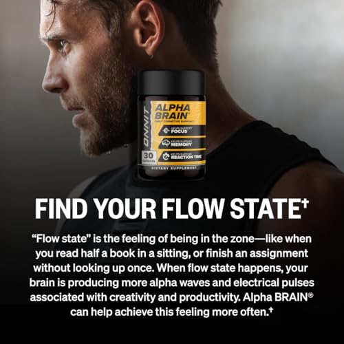 ONNIT Alpha Brain Nootropic Capsules for Men & Women, IGEN Non-GMO Tested Memory, Focus & Mental Clarity, with L-Theanine and Vitamin B6, 30 Count Each, Pack of 3 (90 Capsules) ONNITAu supplements