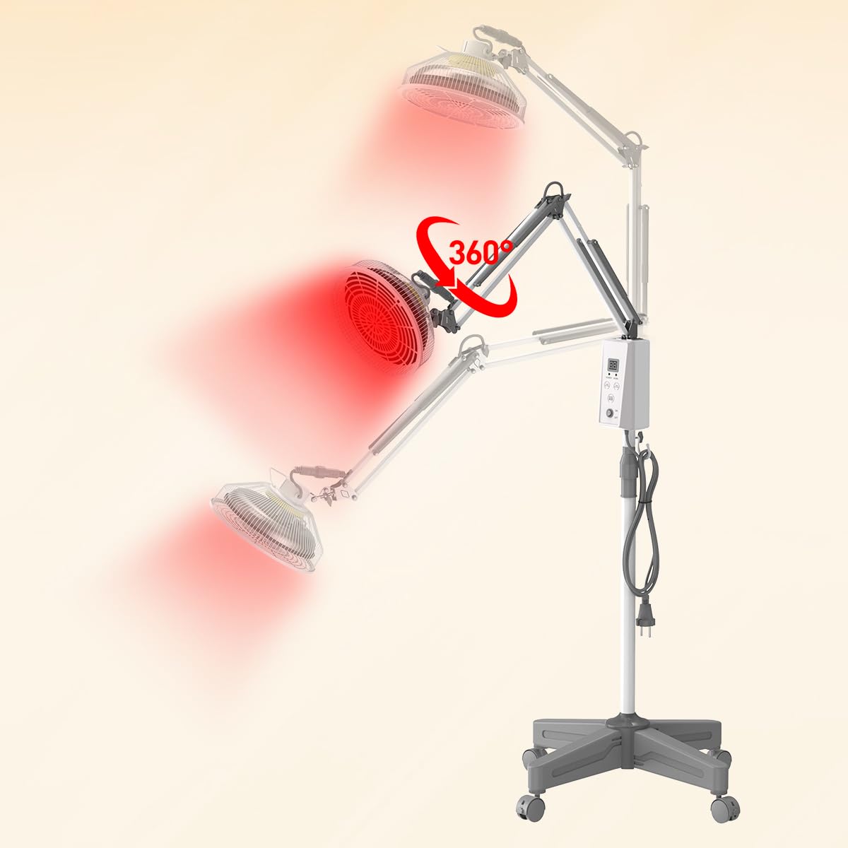 TDP and Infrared Red Light Therapy with Base, 2 in 1 Infrared Heat Lamp Device with 275W Bulb YUNCHIAu supplements