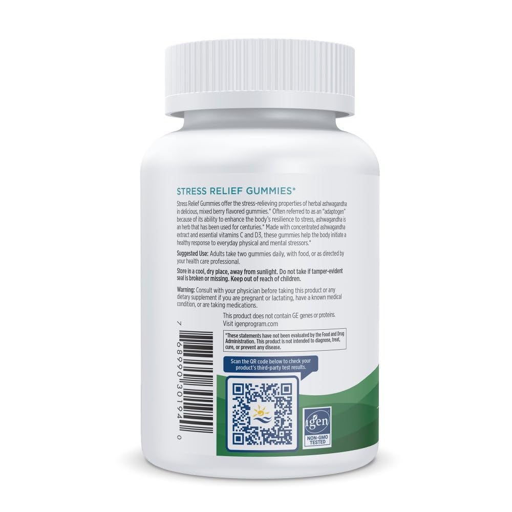 Nordic Naturals Stress Relief Gummies, Mixed Berry, 40 Gummy Supplements, Supports Daily Mood and Immune System Health, Non-GMO, Vegetarian, 20 Servings Nordic NaturalsAu supplements