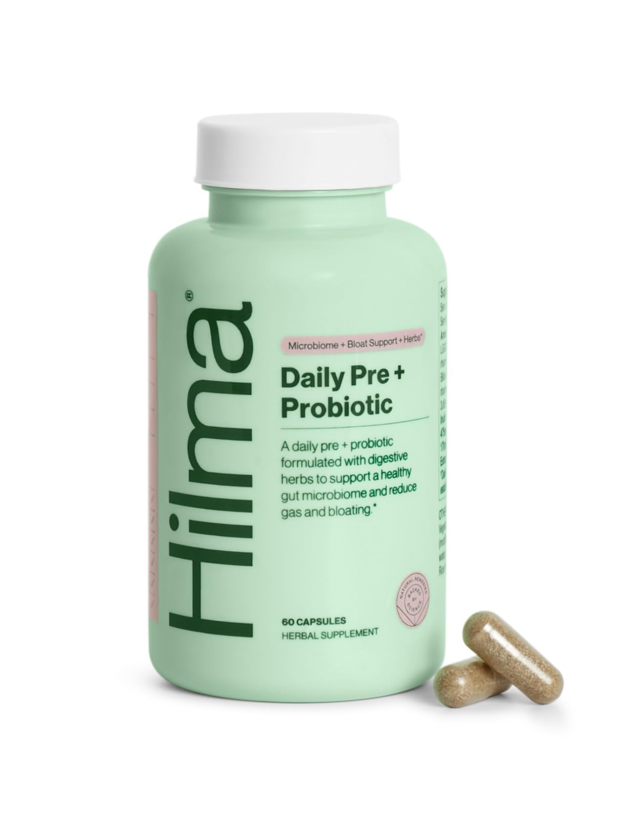 Hilma Daily Pre + Probiotic + Herbs - Support a Healthy Gut While Reducing Gas & Bloating HilmaUS supplements
