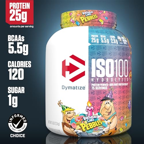 Dymatize ISO100 Hydrolyzed Protein Powder, 100% Whey Isolate Protein, 25g of Protein DymatizeUS supplements