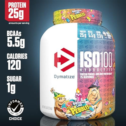 Dymatize ISO100 Hydrolyzed Protein Powder, 100% Whey Isolate Protein, 25g of Protein DymatizeUS supplements
