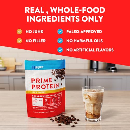 Equip Foods Prime Protein - Grass Fed Beef Protein Powder Isolate - Paleo and Keto EquipUS supplements