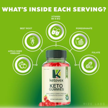 Ketovex Keto BHB Gummies for Weight Loss, Ketovex BHB ACV Gummies Reviews rize labsUS supplements