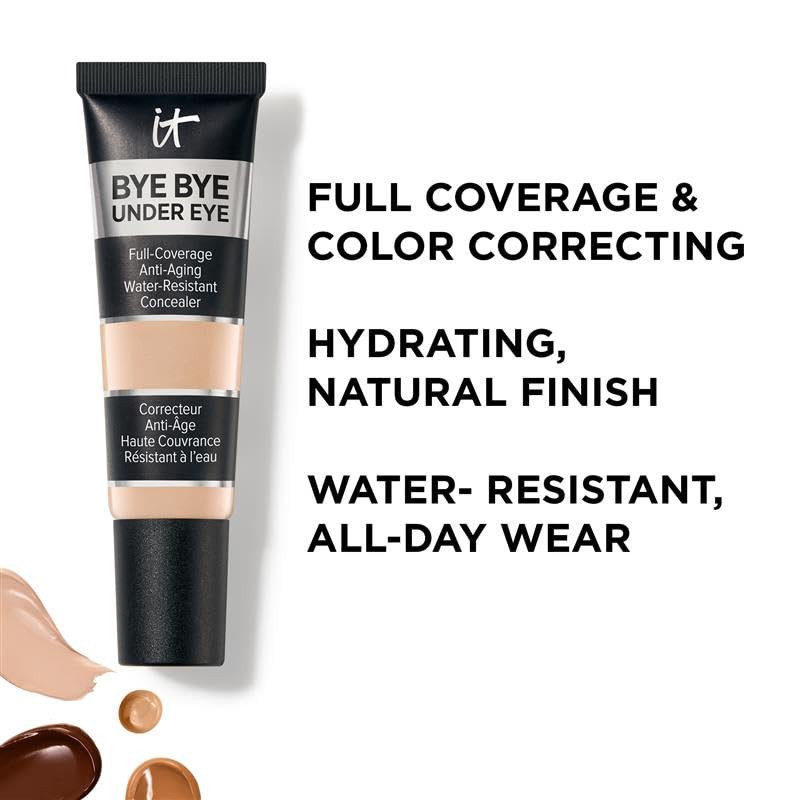 IT Cosmetics Bye Bye Under Eye Concealer (Light Nude) - Water-Resistant, Full Coverage Brightening Concealer For Dark Circles, Fine Lines, Redness & Discoloration, Anti-Aging, 24H Wear - 0.4 fl oz IT CosmeticsAu supplements