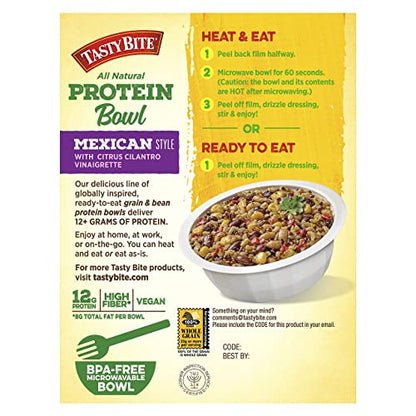 TASTY BITE Mexican Protein Bowl, 8.8 Ounce, Pack of 6, Ready to Eat, Microwaveable TASTY BITEUS supplements