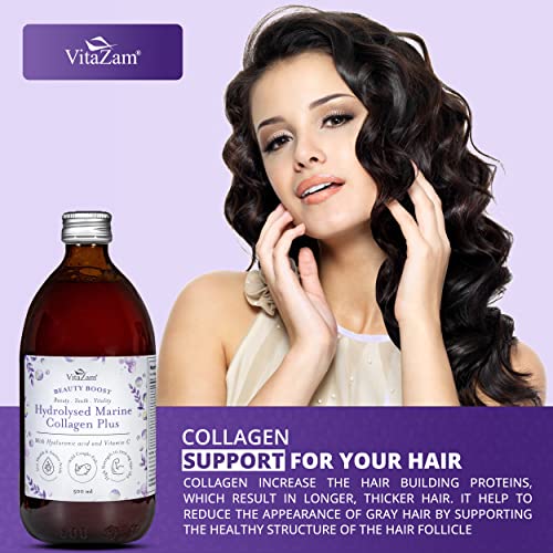 Diamond Elixir Marine Liquid Collagen Type 1 & 3 Hydrolysed Collagen Peptides 10000mg VitaZamAu supplements