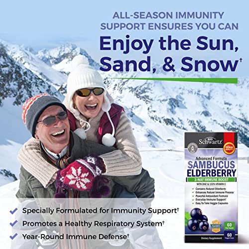 Elderberry with Zinc and Vitamin C for Adults - Immune Support Vitamins BioSchwartzAu supplements