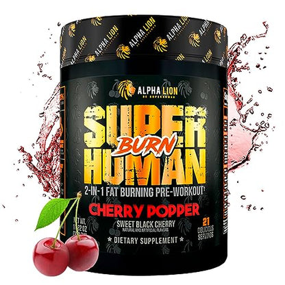 ALPHA LION Superhuman Burn 2-in-1 Metabolism Booster Pre Workout ALPHA LIONUS supplements
