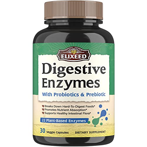 Elixeed Digestive Enzymes Plus Probiotics & Prebiotics, 22 Digestive Enzymes with Amylase ElixeedAu supplements