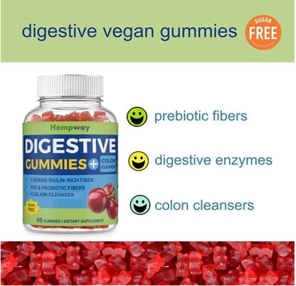 HEMPWAY Fiber Gummies for Digestive Colon Cleanse - Health & Daily Weight Support HEMPWAYUS supplements