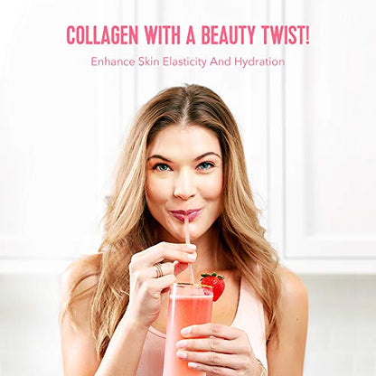 Vital Proteins Beauty Collagen (Strawberry Lemon, Canister) - 120mg of Hyaluronic Acid Vital ProteinsUS supplements