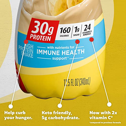 Premier Protein Shake, Bananas & Cream, 30g Protein, 1g Sugar, 24 Vitamins & Minerals Premier ProteinUS supplements