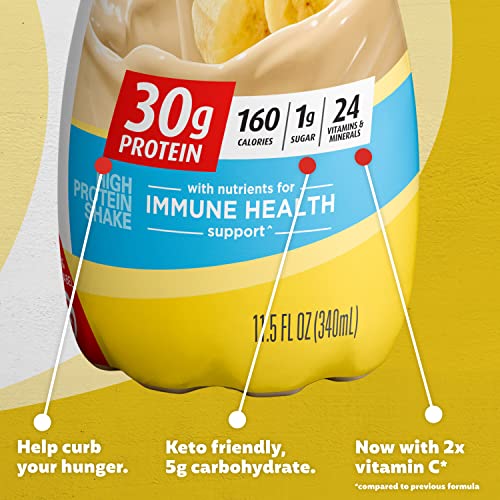 Premier Protein Shake, Bananas & Cream, 30g Protein, 1g Sugar, 24 Vitamins & Minerals Premier ProteinUS supplements