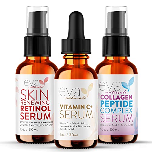 Eva Naturals Anti-Aging Serum Bundle - Vitamin C Serum, Hyaluronic Acid Serum Eva NaturalsAu supplements