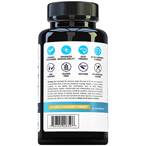 Vitauthority Extra Strength Berberine with Ceylon Cinnamon High Absorption VitauthorityUS supplements