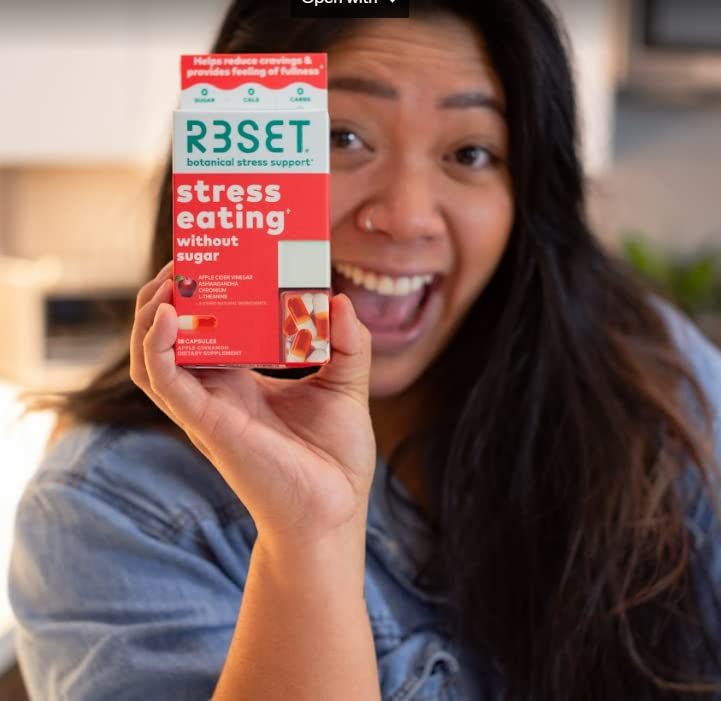 R3SET Stress Eating Daily Supplement Capsules – Apple Cinnamon – 28ct R3SETUS supplements