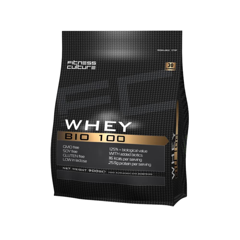 Fitness Culture Whey Bio 100 Whey Protein Powder with Pre and Pro Biotics Raspberry Flavour My StoreAu supplements