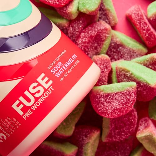 Podium Nutrition, Fuse Pre Workout Powder, Sour Watermelon, 30 Servings, Beta Alanine Podium NutritionUS supplements