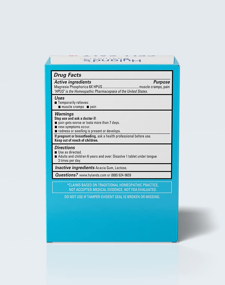 Hyland's No. 8 Cell Salt Mag Phos 6X, PMS Relief, Natural Homeopathic Relief of Menstrual Pain and Muscle Cramp Symptoms, Muscle Relaxer, Quick Dissolving Tablets, 100 Count Hyland'sAu supplements