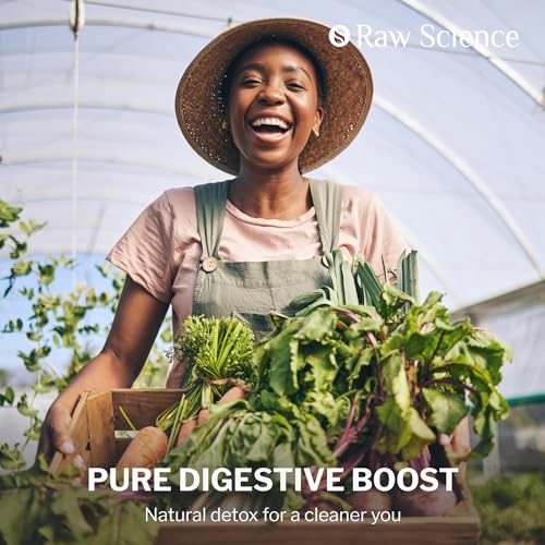 Colon Cleanse - Detox, Digestive Health, Psyllium Husk, Aloe Vera, Bentonite Clay, Acidophilus Probiotic S RAW SCIENCEUS supplements
