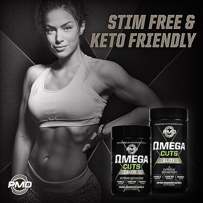 PMD Sports Omega Cuts Elite Fat Loss-Muscle Defining Formula - Omega Fatty Acids PMDUS supplements