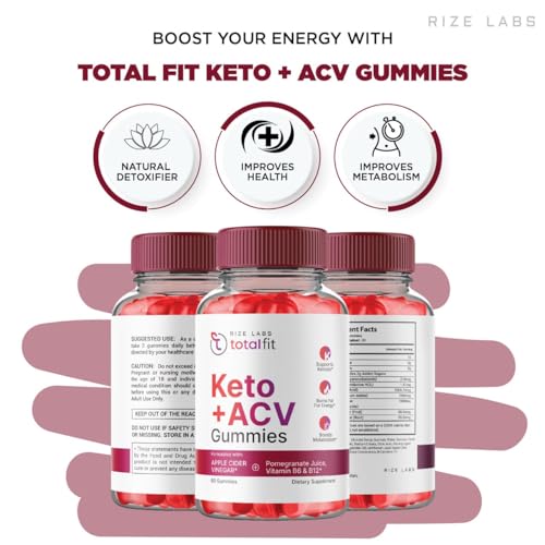 (2 Pack) Total Fit Keto ACV Gummies Advanced Weight Loss, Total Fit Keto ACV + BCB Gummies rize labsUS supplements