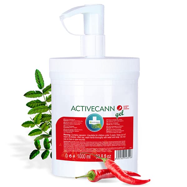 Annabis ACTIVECANN Natural Vegan Joint & Muscle Warming Gel with Organic Hemp - Quick Absorbing - Non-Sticky - Neck and Back, Elbows and Knees, Muscles and Joints AnnabisAu supplements