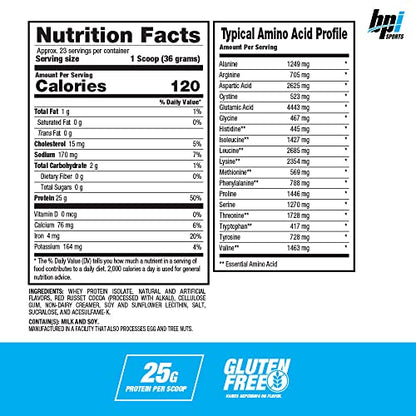 BPI Sports Iso Hd – 100% Whey Protein isolates – Muscle Growth, Recovery, Weight Loss, BPI SportsUS supplements