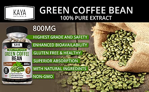 Kaya Naturals Green Coffee Bean 60ct - Weight Management Kaya NaturalsUS supplements