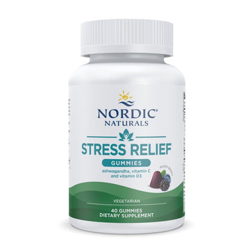 Nordic Naturals Stress Relief Gummies, Mixed Berry, 40 Gummy Supplements, Supports Daily Mood and Immune System Health, Non-GMO, Vegetarian, 20 Servings Nordic NaturalsAu supplements